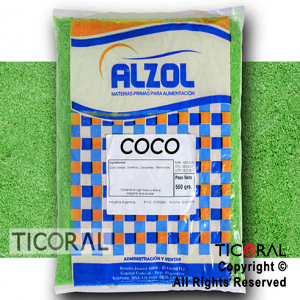COCO RALLADO VERDE X1/2KG ALZOL x 1